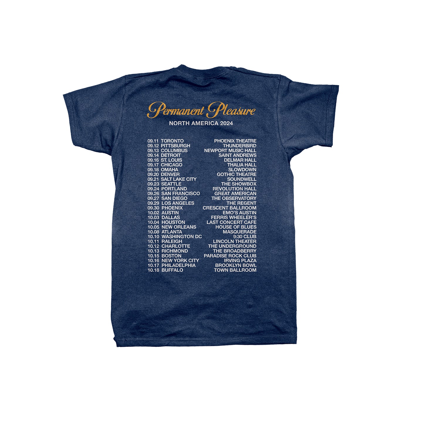 Permanent Pleasure North American Tour Tee