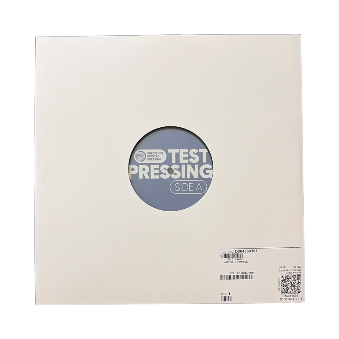 Test Pressing: SWISH 12" Vinyl